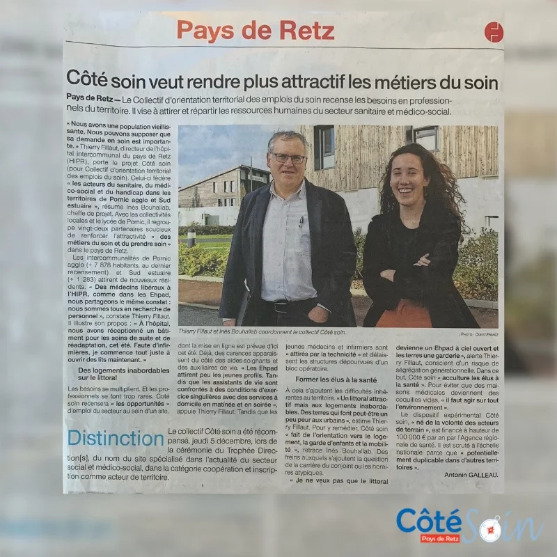 Ouest France - article Côté Soin