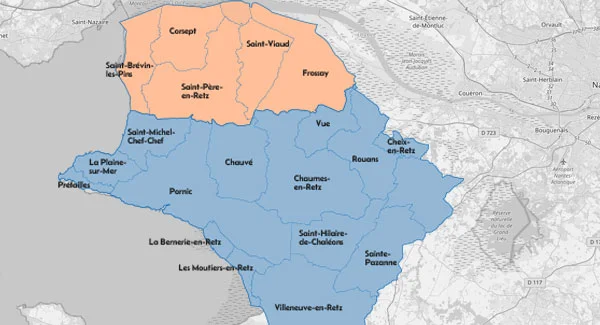 Carte Pays de Retz 